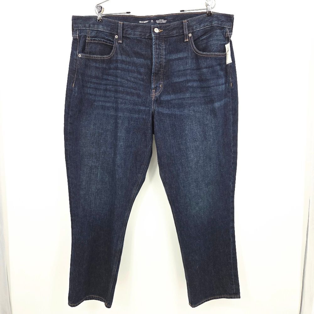 Old Navy High Rise Slouchy Straight Leg Jeans Womens Size 18 Tall Baggy Relaxed